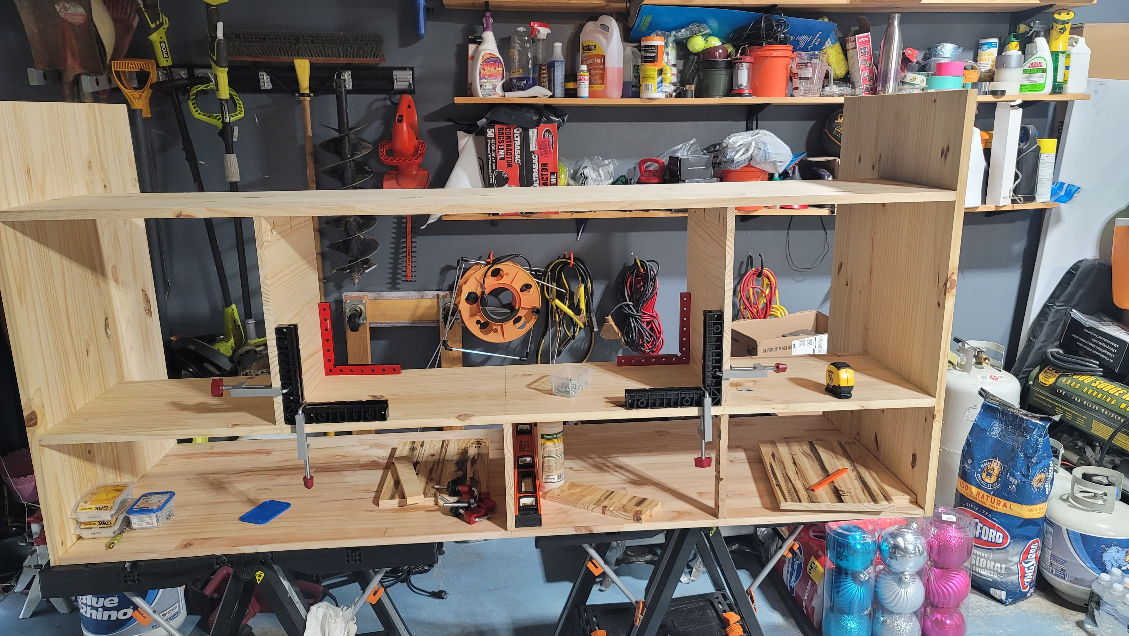 Custom Built-In Shelving Unit — after