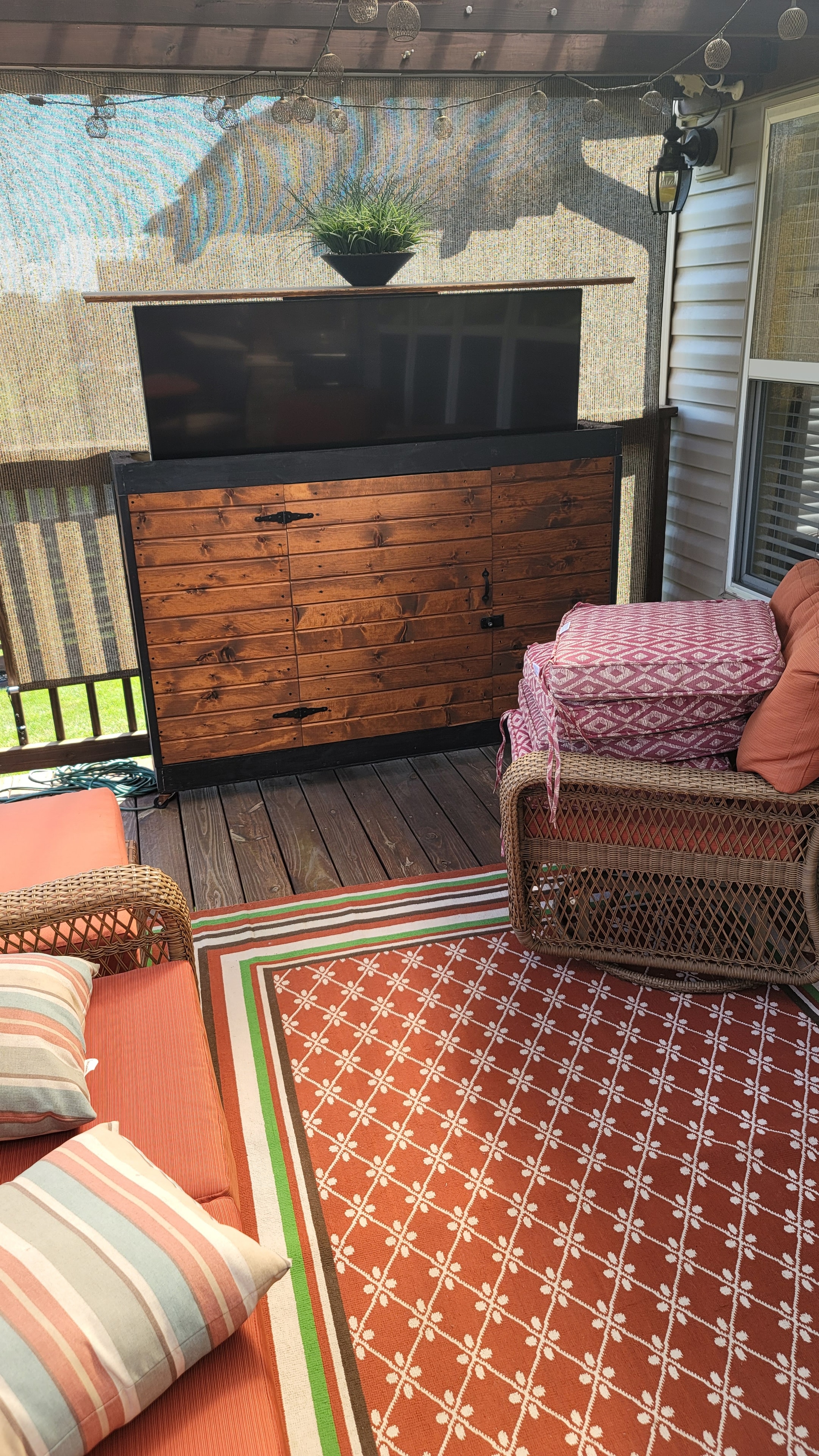 Custom Deck Storage Cabinet — after