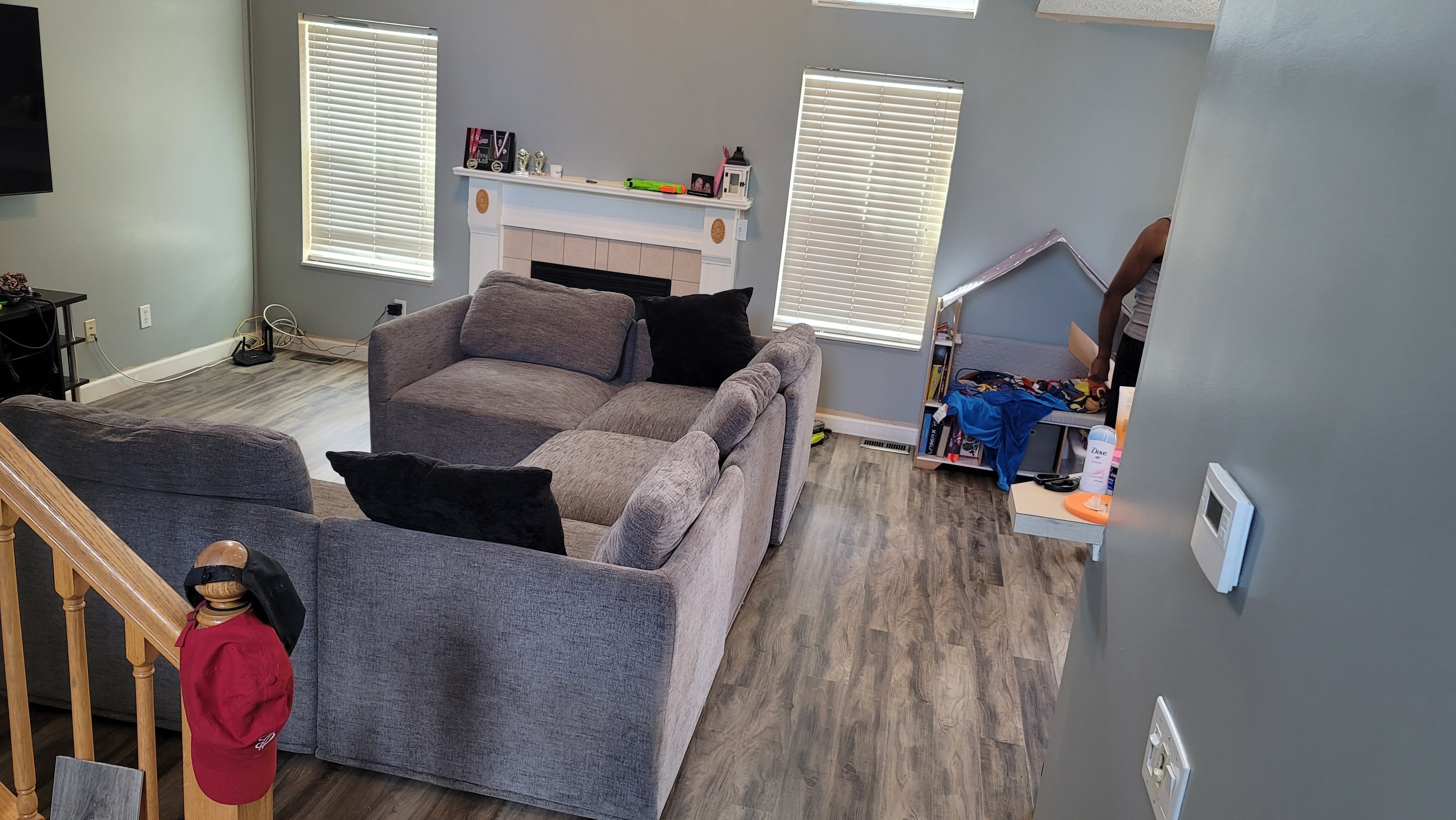 LVP Flooring Install — Living Room — after